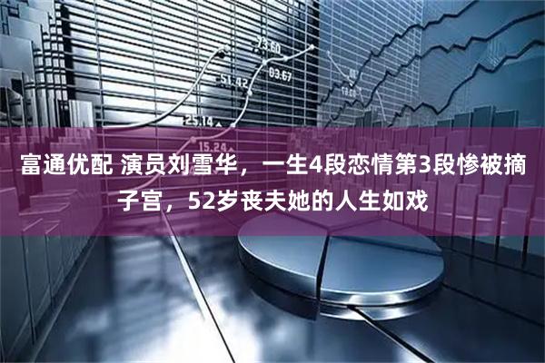 富通优配 演员刘雪华，一生4段恋情第3段惨被摘子宫，52岁丧夫她的人生如戏