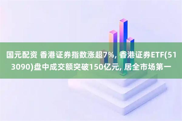 国元配资 香港证券指数涨超7%, 香港证券ETF(513090)盘中成交额突破150亿元, 居全市场第一